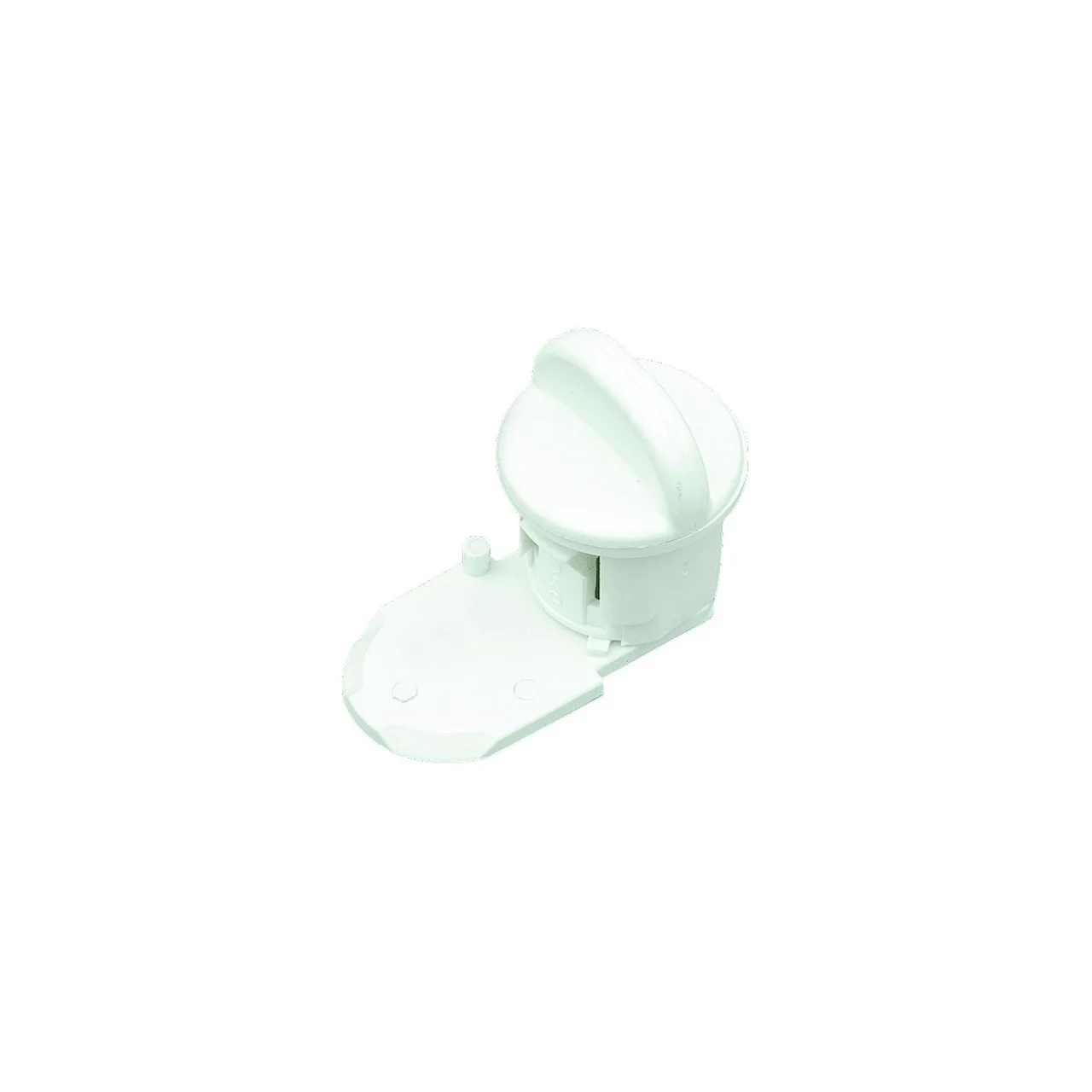 B&B Molders - B&B Molders 94156 Plastic Thumb Lock, 5/8" White - 94156
