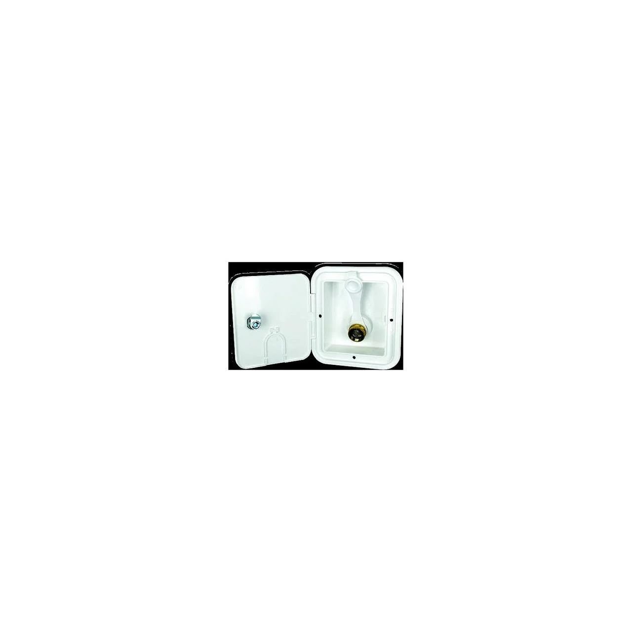 B&B Molders - 865-94225 City Water Hatch w/Brass Check Valve, Polar White - 94225