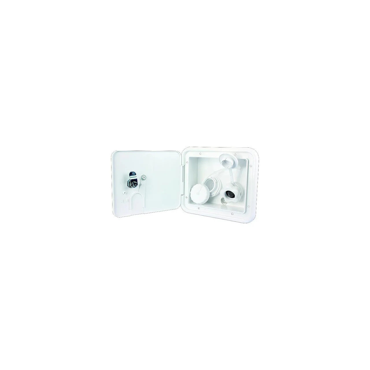 B&B Molders - 865-94254 City/Gravity Water Center w/Plastic Check Valve, Polar White - 94254