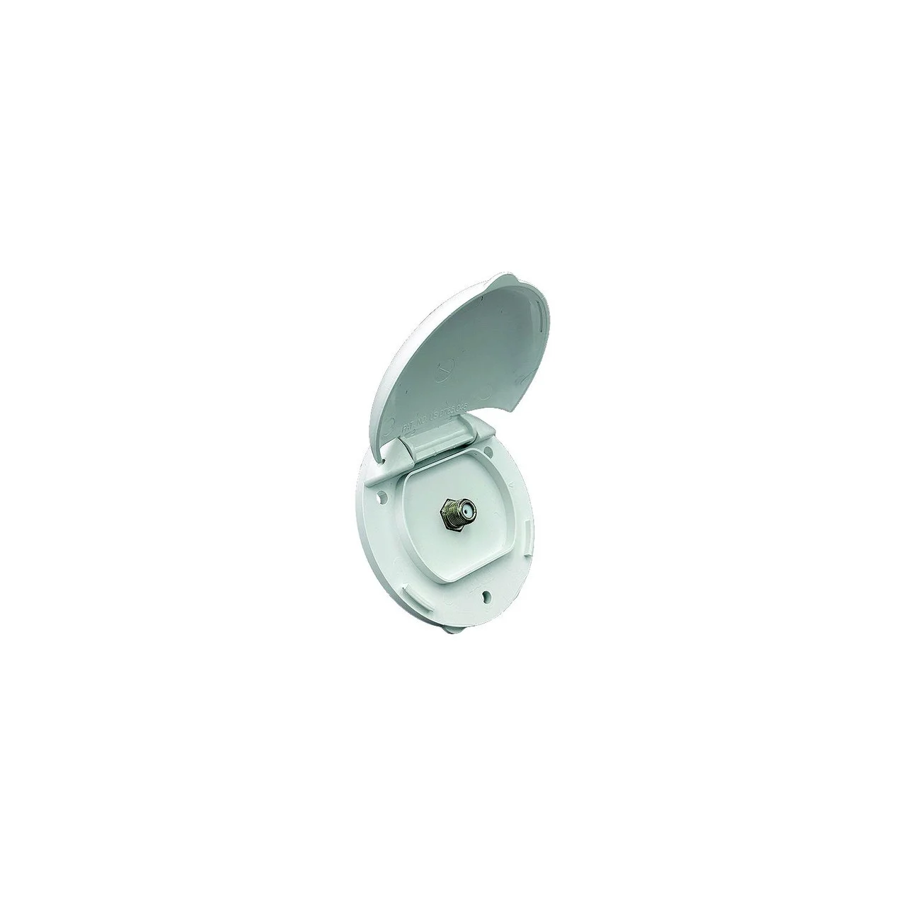 B&B Molders - 865-94324 Compact Enclosure, Polar White, Dual Coax - 94324