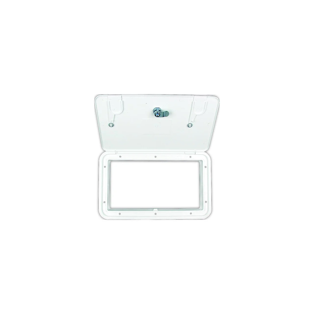 B&B Molders - 865-94316 Multi-Purpose Hatch w/2 Vermin Doors, Polar White - 94316