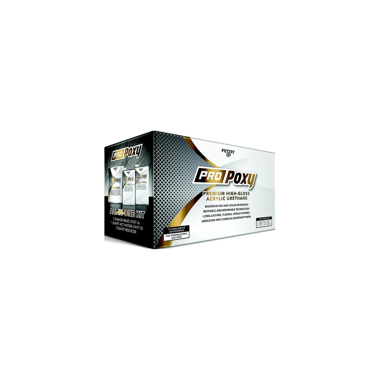 Pettit - Pettit 3114GK ProPoxy Two-Part Acrylic Urethane Topside Paint, Mist White - 1311406KIT