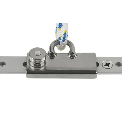 SCHAEFER MARINE Jiffy Reef Lined Slide with Bail - for 1-1/4" T-Track, 4" Long
