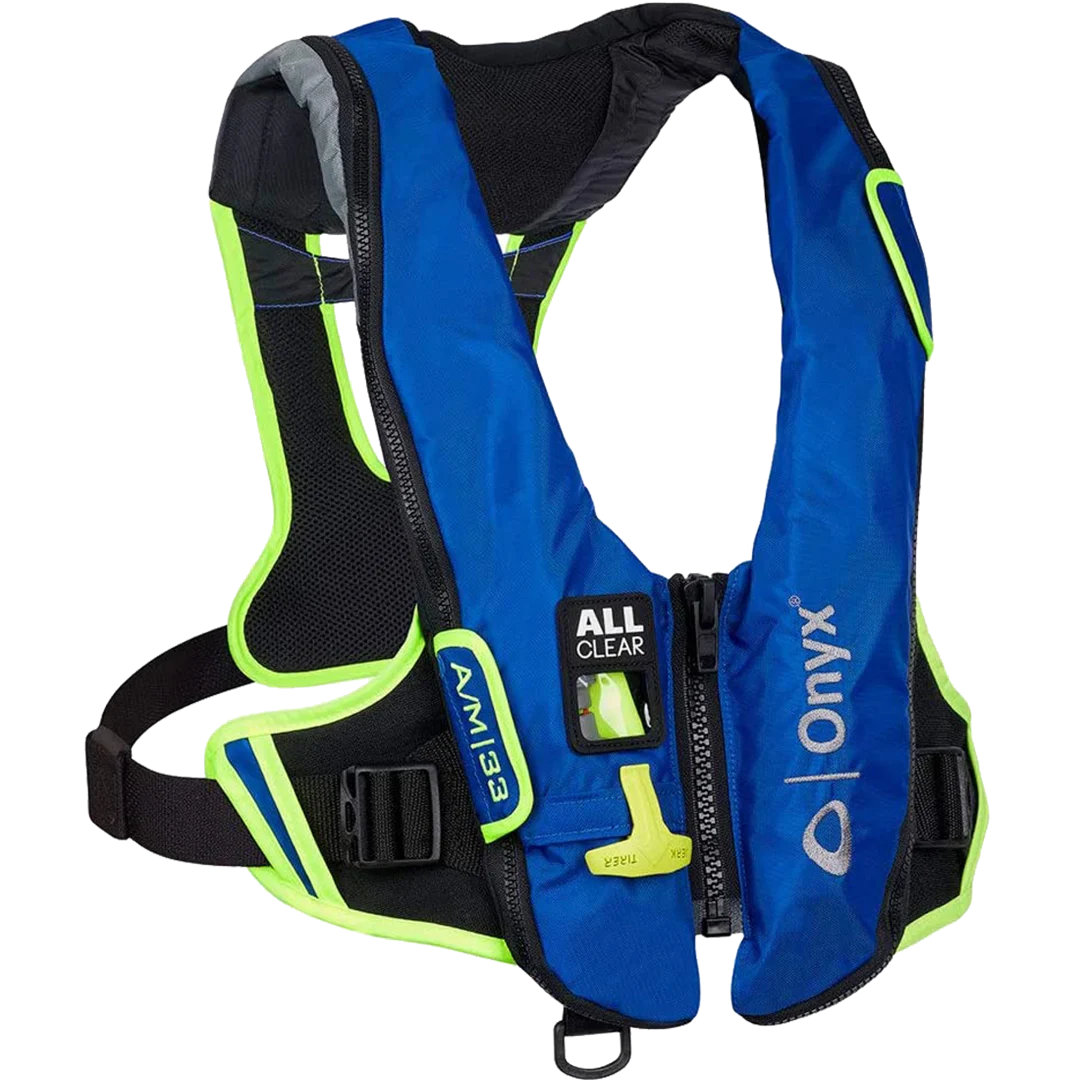 Onyx Impulse A/M-33 All Clear&reg; Auto/Manual Inflatable Life Jacket - Blue