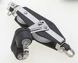 Viadana 45mm Fiddle Ball Bearing Strengthened Block w/Becket & Cam Cleat, 90.59
