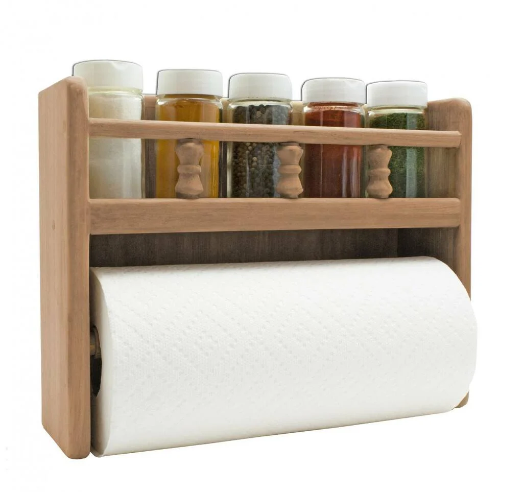 Paper Towel Rack w/Spice