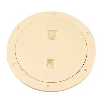 Beckson Deck Plate 6" Screw-Out Beige