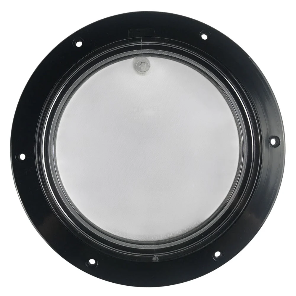 Beckson Deck Plate 6" Pry-Out Black/Clear
