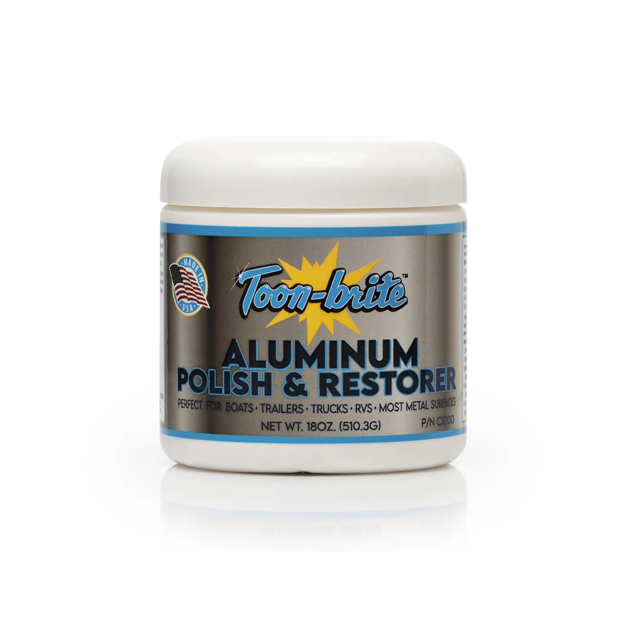 M&l Marine, Inc. - Toon-brite, Aluminum Polish & Restorer 18 Oz Jar - C1000