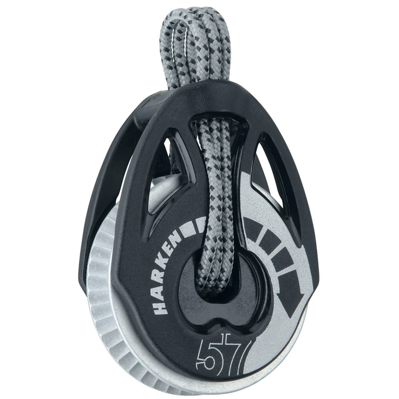 Harken 57mm Carbo T2 Soft-Attach Ratchamatic Block - 2x Grip