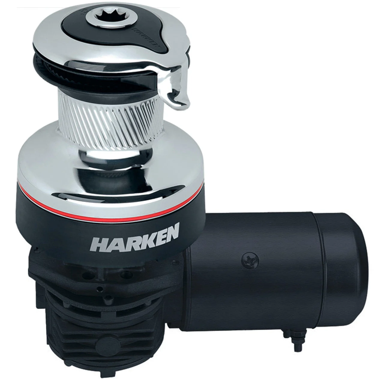 Harken 35 Electric Self-Tailing Radial Chrome Winch 2 Speed 12V, Horizontal