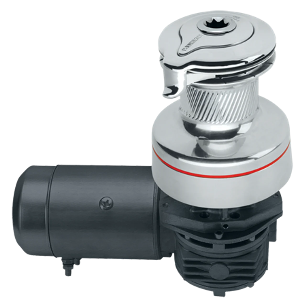 Harken 46 Electric Self-Tailing Radial All-Chrome Winch 2 Speed 12V, Horizontal, Left Mount