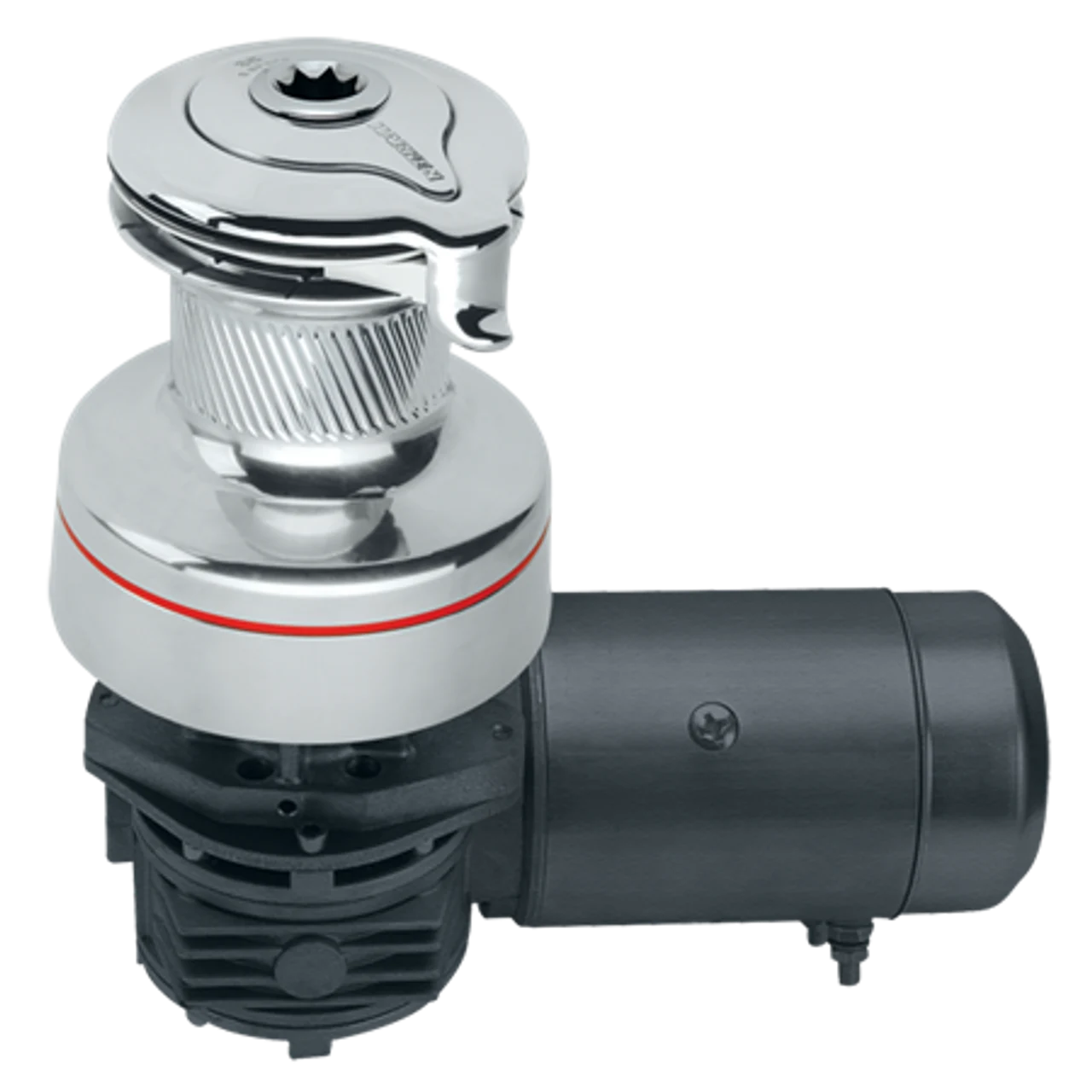 Harken 46 Electric Self-Tailing Radial All-Chrome Winch 2 Speed 24V, Horizontal
