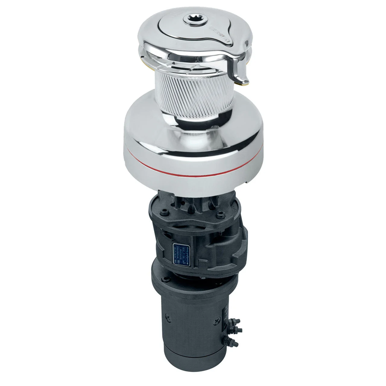 Harken 50 Electric Self-Tailing Radial All-Chrome Winch 2 Speed 12V, Vertical