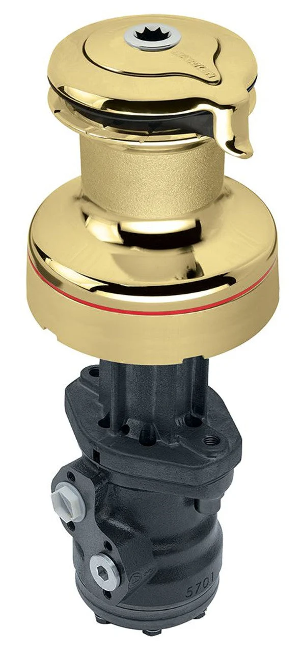 Harken 50 Hydraulic Self-Tailing Radial Bronze Winch 2 Speed, Vertical