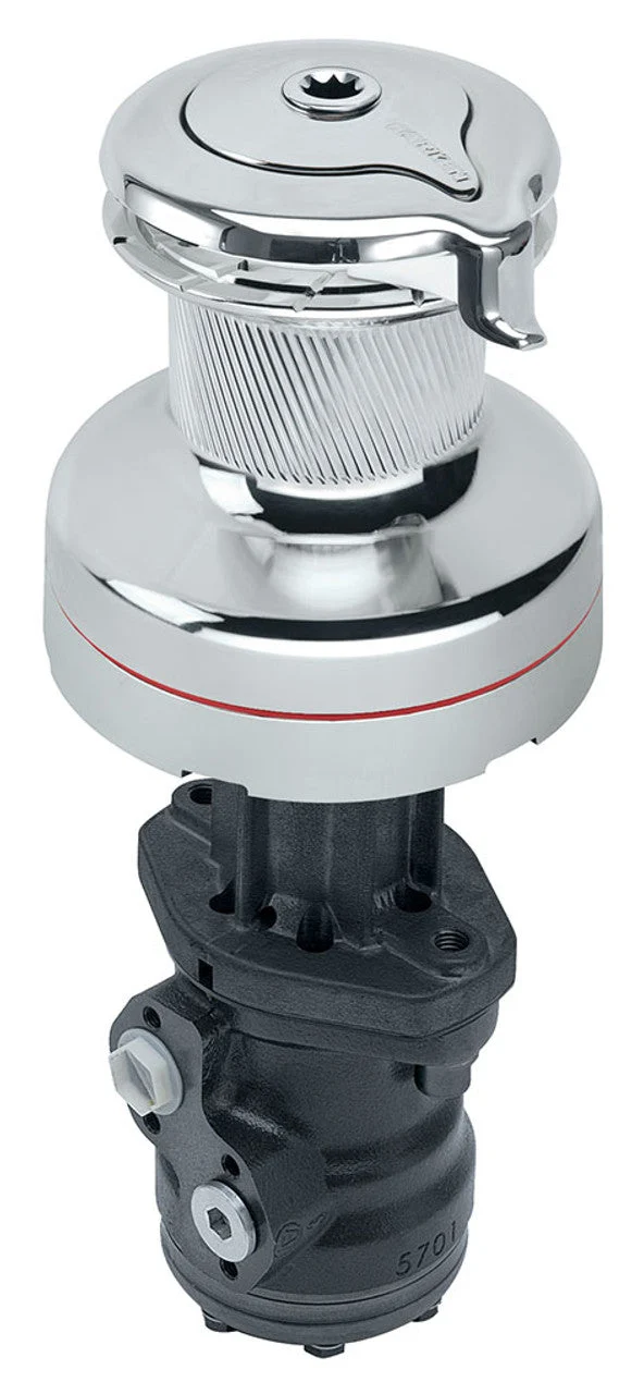 Harken 70 Hydraulic Self-Tailing Radial Chrome Winch 2 Speed, Vertical