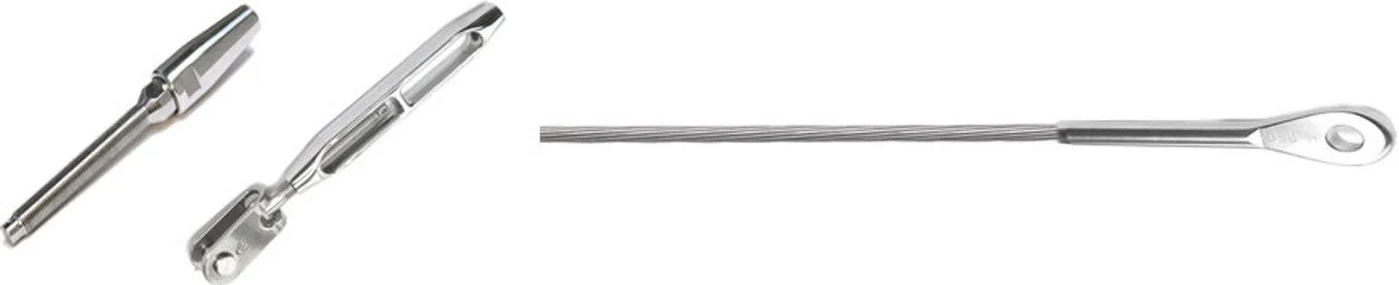 J70 Headstay with Bottom End left open and Swagelss stud