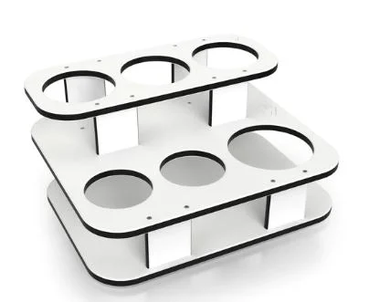 Square Double Stack Side Caddy