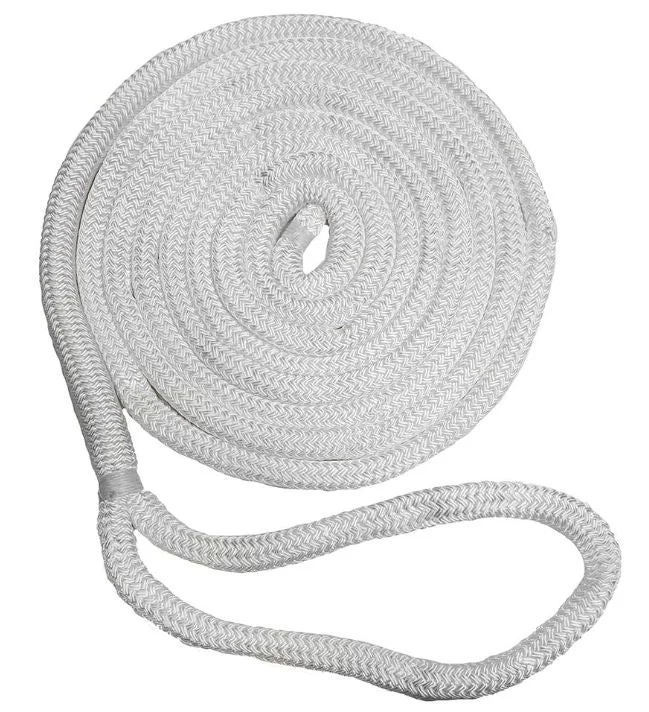 N.E. Ropes DB Nylon Anchor & Dock Lines Packaged 5/8 X 25' White