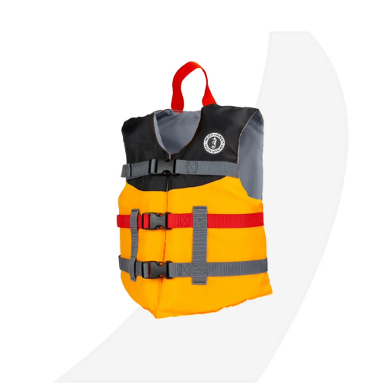 Mustang Survival Junior Livery Foam Vest, MangoBlack