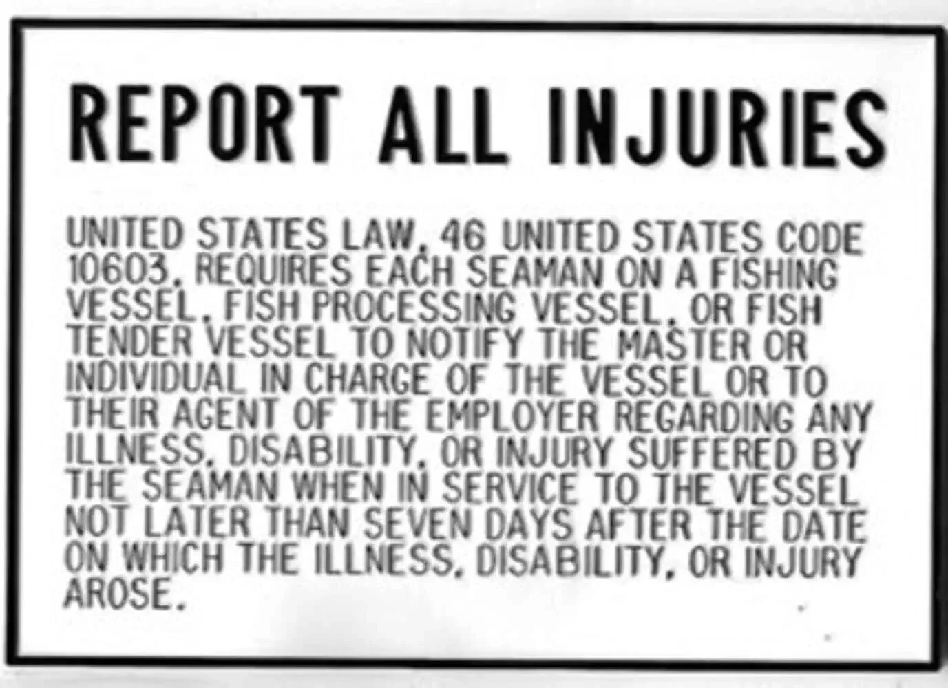 Bernard Report Injuries Plaque
