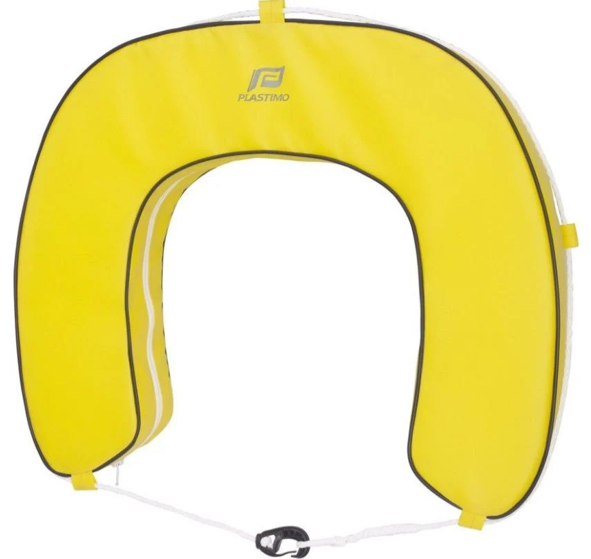 Plastimo Horseshoe Buoy Set with Yellow Removable Cover