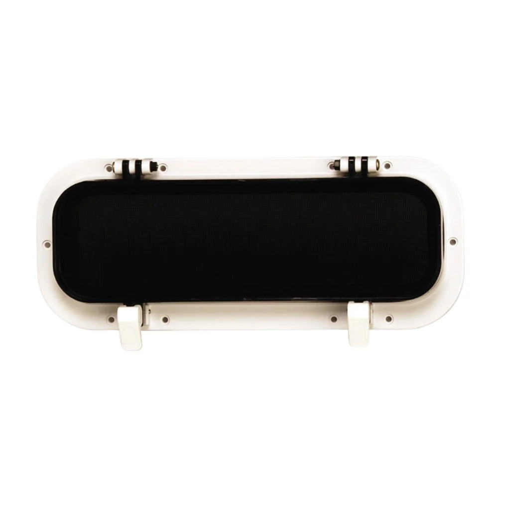 Beckson Drain Port 4x14x2" Black/Clear