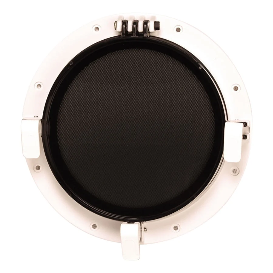 Beckson Port Round 8x2"" Black/Clear
