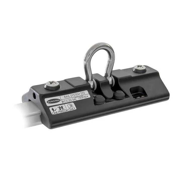 Ronstan Series 22 Safety Rail Car, Black