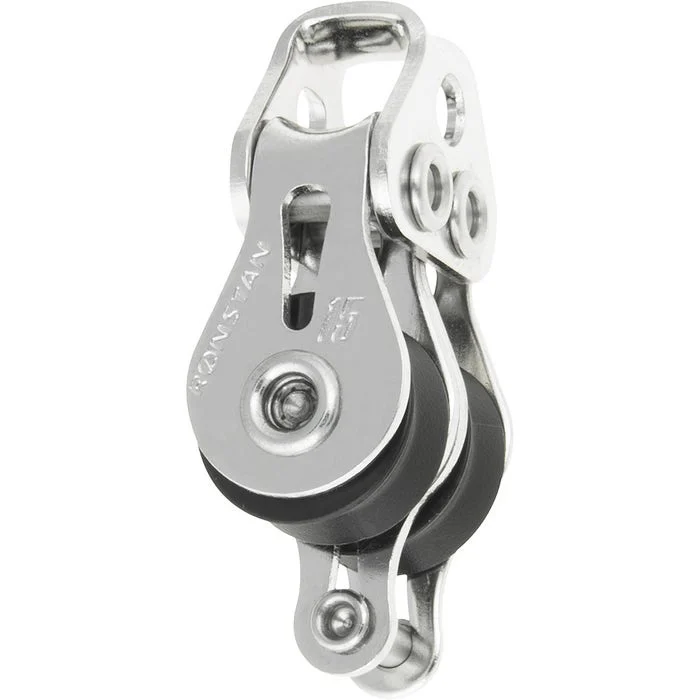 Ronstan Series 15 Ball Bearing Double Block with Becket and Loop Top