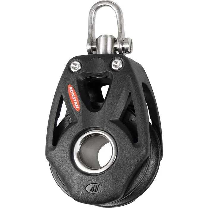 Ronstan Series 40 Ball Bearing Orbit Block, Single,Swivel