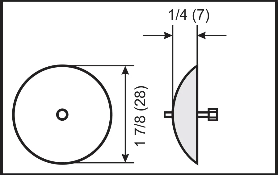 RH1875 Rudder/Trim Tab Half Anode - 1 7/8"