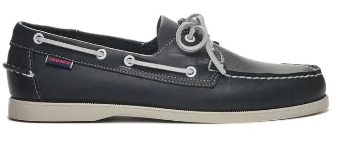 Docksides Portland Navy White Sole