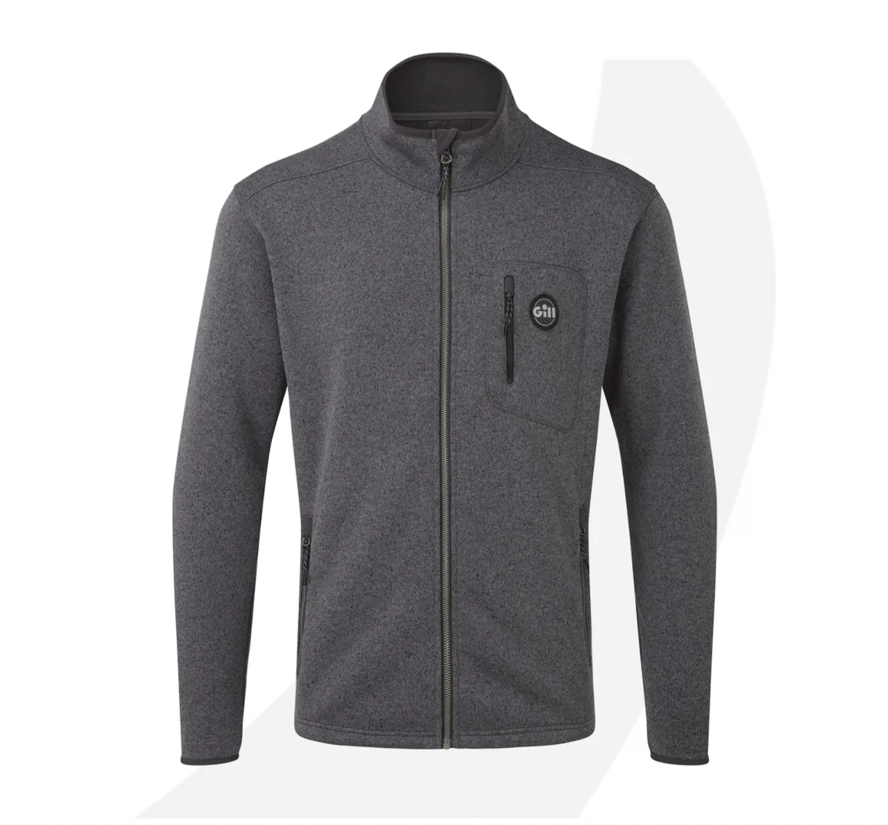 Gill Men's Knit Fleece Jacket Ash