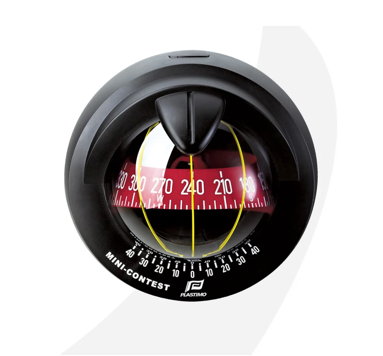 Plastimo Mini-Contest Compass Black Bezel - Red Card