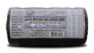 Nylon Braided Twine– Black & Tarred