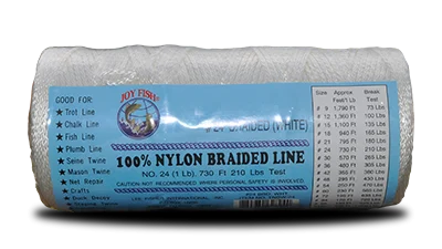 Nylon Braided Twine – White
