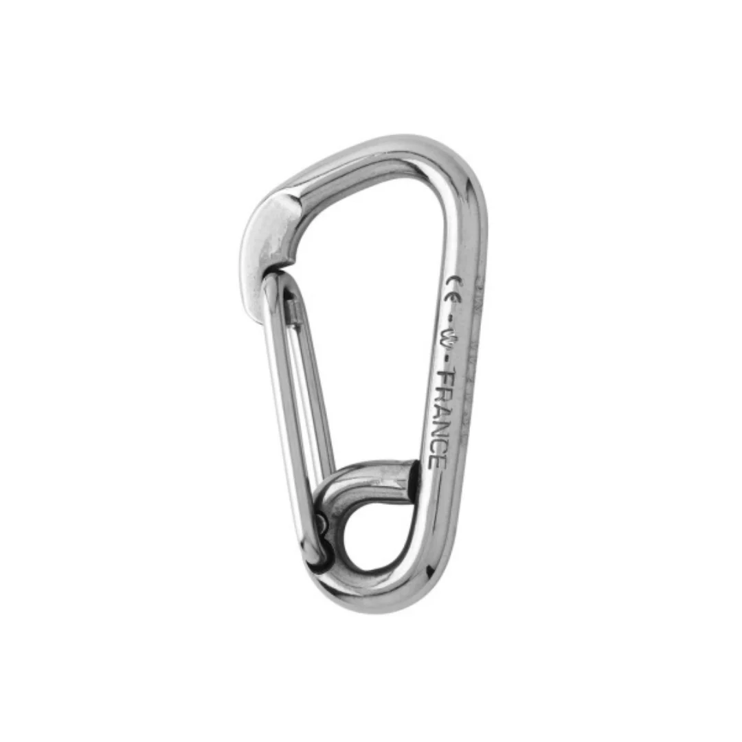 Wichard Carbine Hooks with Eye - Asymmetric - Stainless Steel