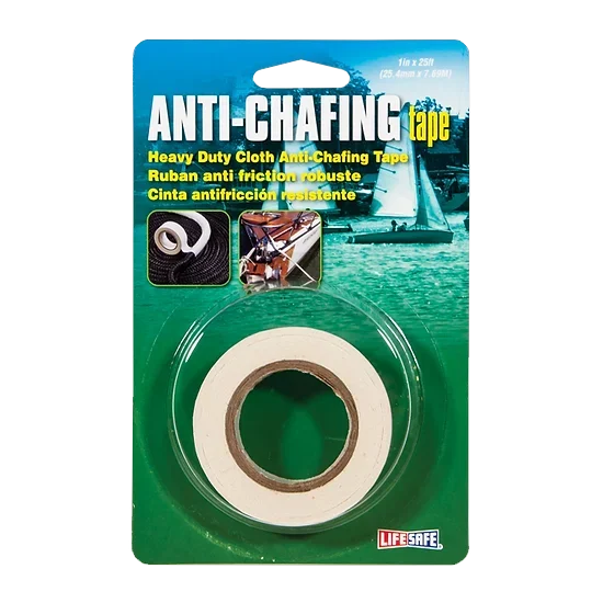 Incom Safety Tapes Vinyl Coated Anti-Chafing Tape - White, 1" x 25 ft, RE3949