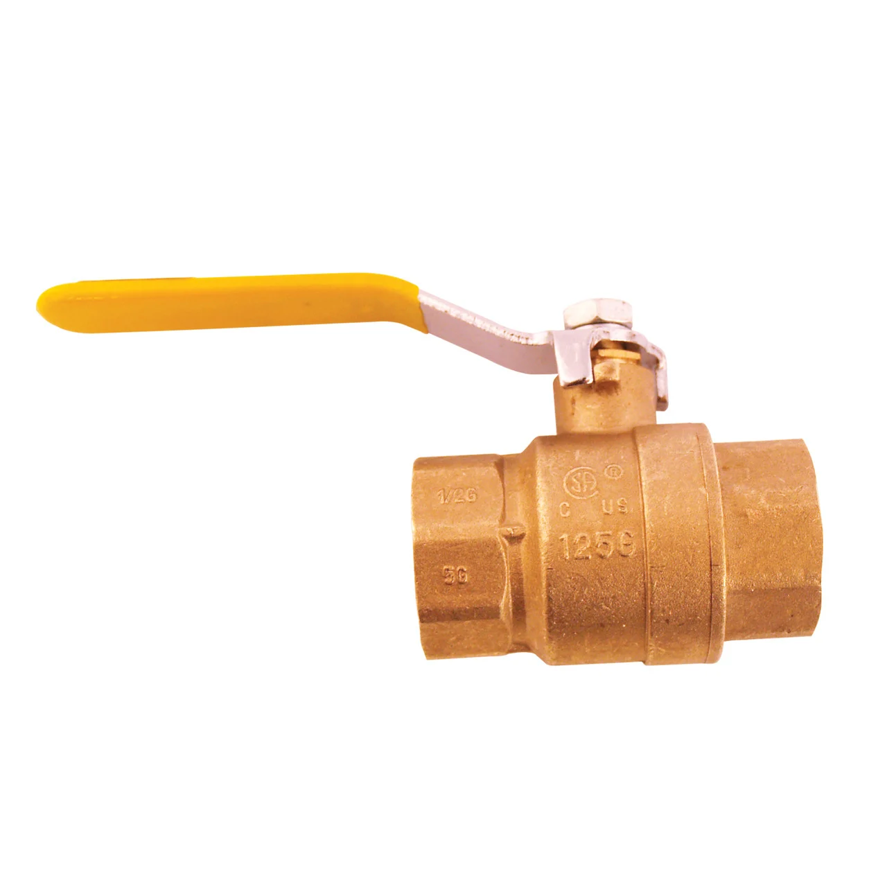 Webstone 41702W Lead-Free Full Port Forged Brass Ball Valve with Chrome Plated Lever Handle - 1/2" FNPT - H-41702W