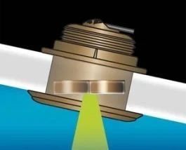 Airmar B164 1kw 20 Degree Thru-Hull Transducer W/Blue Connector
