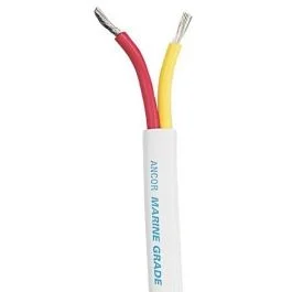 Ancor Safety Duplex Cable - 6/2 Awg - Red/Yellow - Flat - 50'