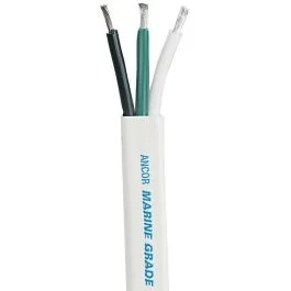 Ancor White Triplex Cable - 12/3 Awg - Flat - 250'