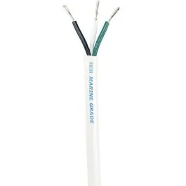 Ancor White Triplex Cable - 14/3 Awg - Round - 250'