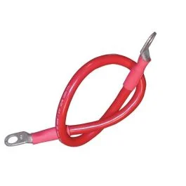 Ancor Battery Cable Assembly, 4 Awg (21mm²) Wire, 3/8" (9.5mm) Stud, Red - 32" (81.2cm)