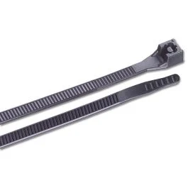 Ancor 6" Uv Black Standard Cable Zip Ties - 100 Pack