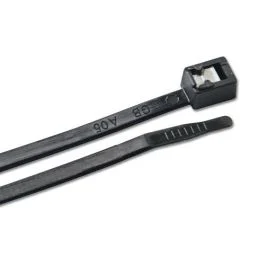 Ancor 8" Uv Black Self Cutting Cable Zip Ties - 500-Pack