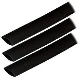 Ancor Adhesive Lined Heat Shrink Tubing (Alt) - 3/4" X 3" - 3-Pack - Black