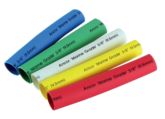 Ancor Heat Shrink Tubing (ALT) Black Assorted Sizes x 3" - 8 Pack