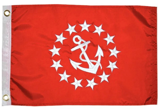 Annin Vice Commodore Office - Sewn Nylon ColorFast Flag - 12" x 18"